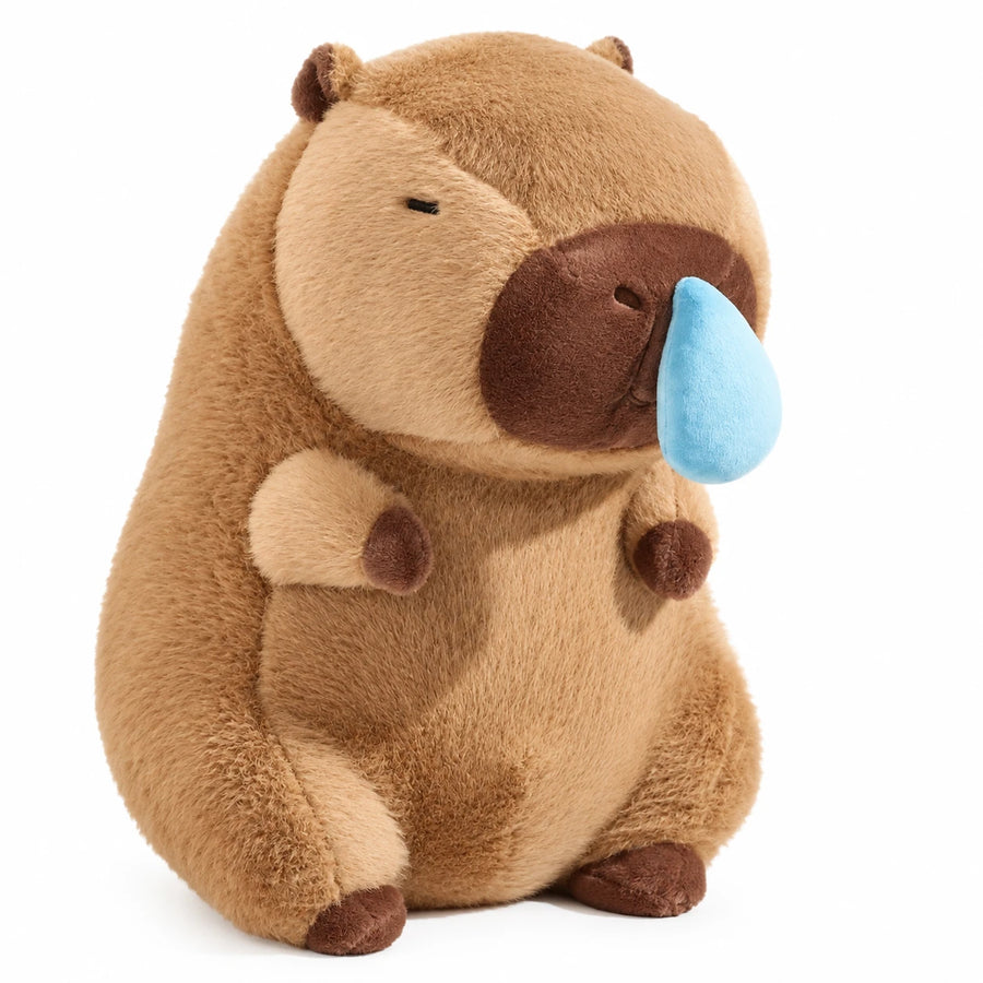 Capybara Plush Toy with Runny Nose Detail - 8in / 20cm · 12in / 30cm · 18in / 45cm