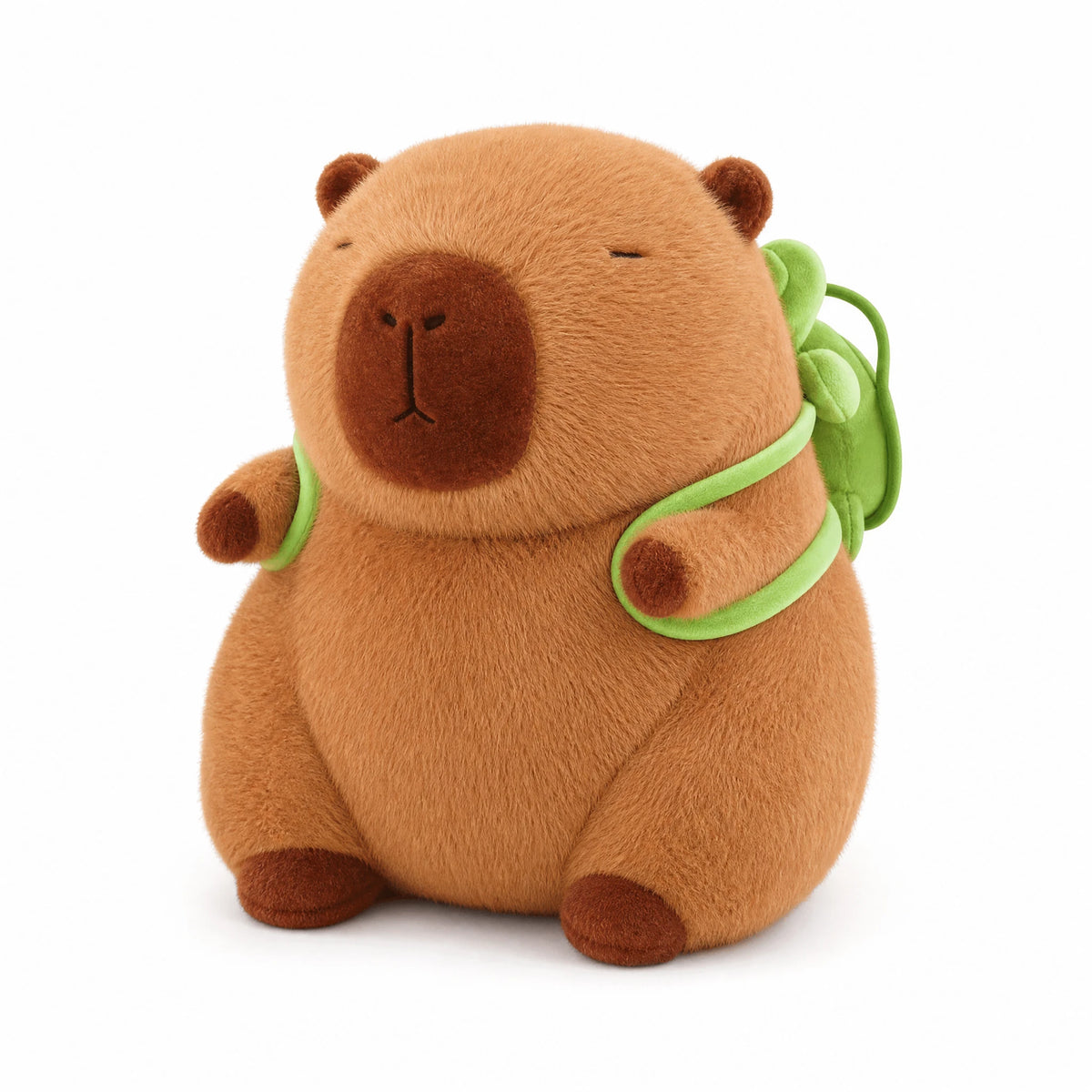 Capybara Plush Turtle Backpack Soft Stuffed Animal - Fond blanc