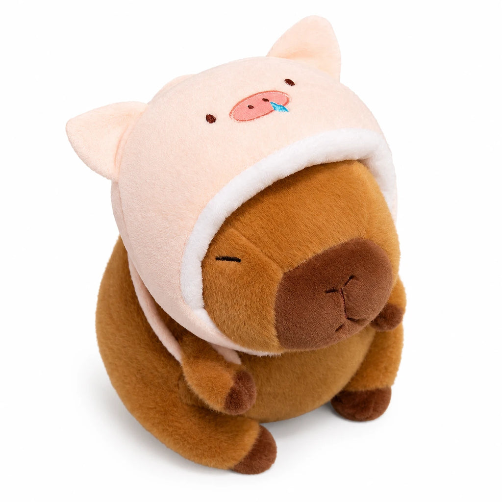 Capybara Plush with Animal Costume Designs - Pig / 8in / 20cm … (3 tailles)
