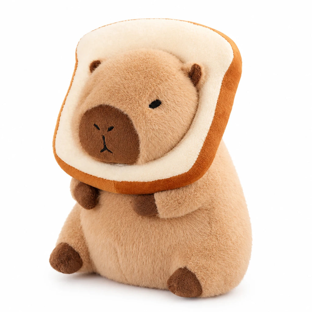Capybara Plush with Dress-Up Accessories, Soft Toy - Bread / 12in / 30cm · Bread / 16in / 40cm