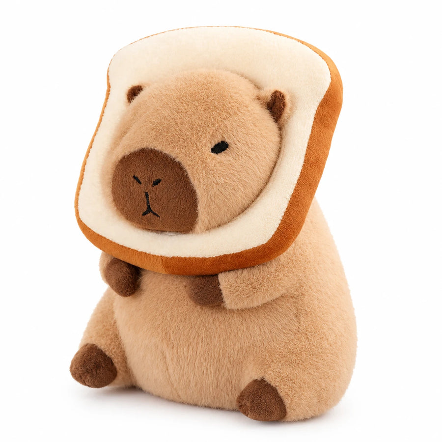 Capybara Plush with Dress-Up Accessories, Soft Toy - Bread / 12in / 30cm · Bread / 16in / 40cm