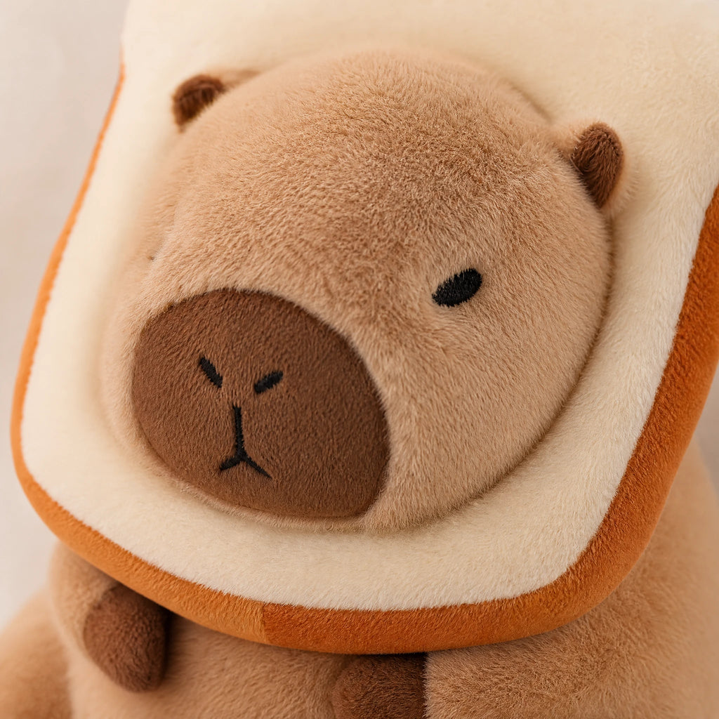 Capybara Plush with Dress-Up Accessories, Soft Toy - Détail matière