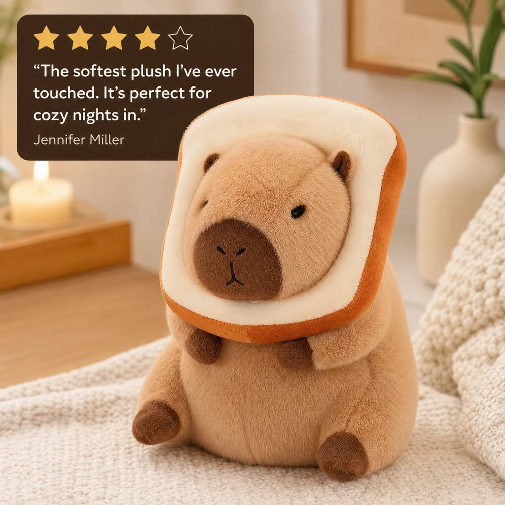 Capybara Plush with Dress-Up Accessories, Soft Toy - Image témoignage
