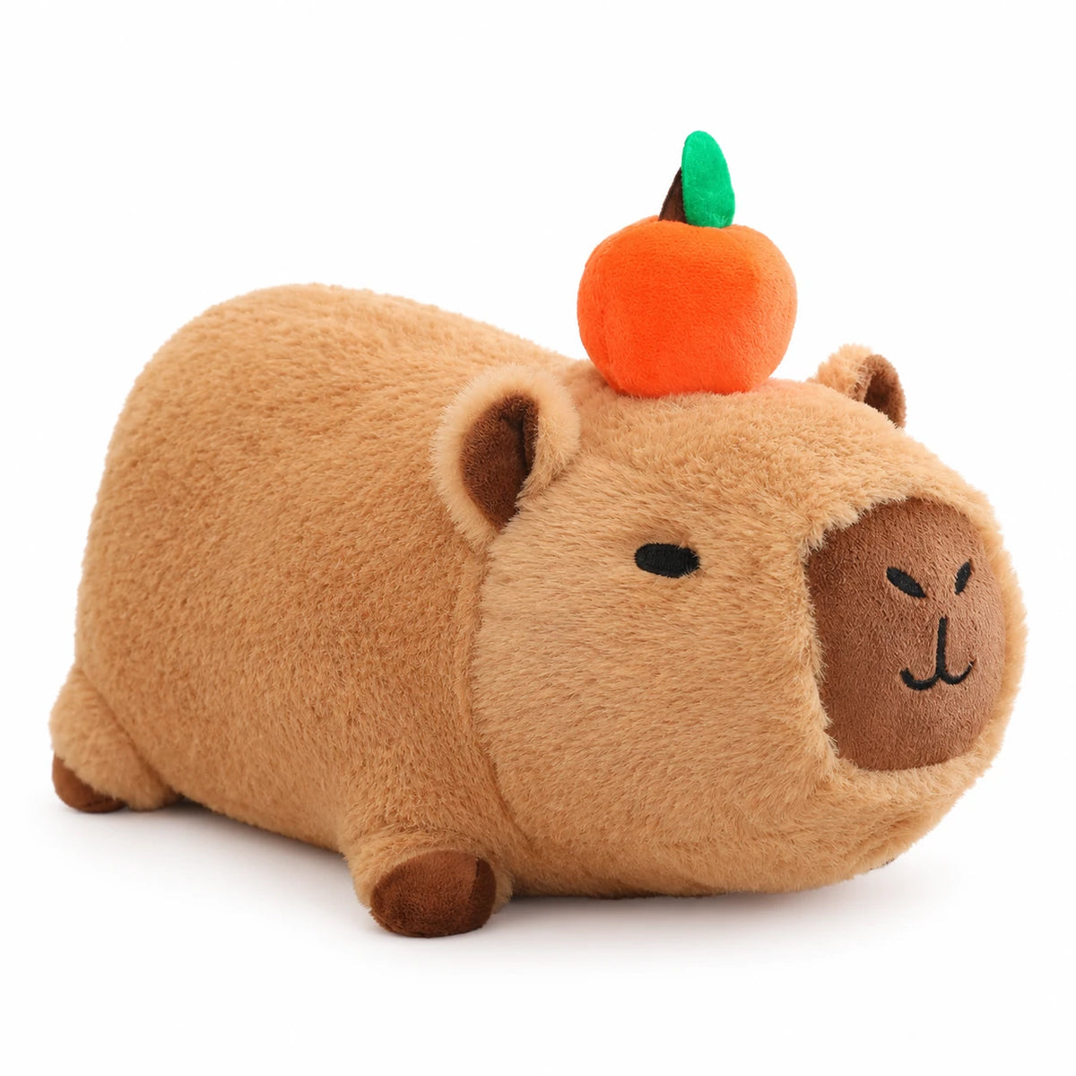 Capybara Plush with Orange and Bubble Blowing Feature - Lay / 8in / 20cm … (3 tailles)