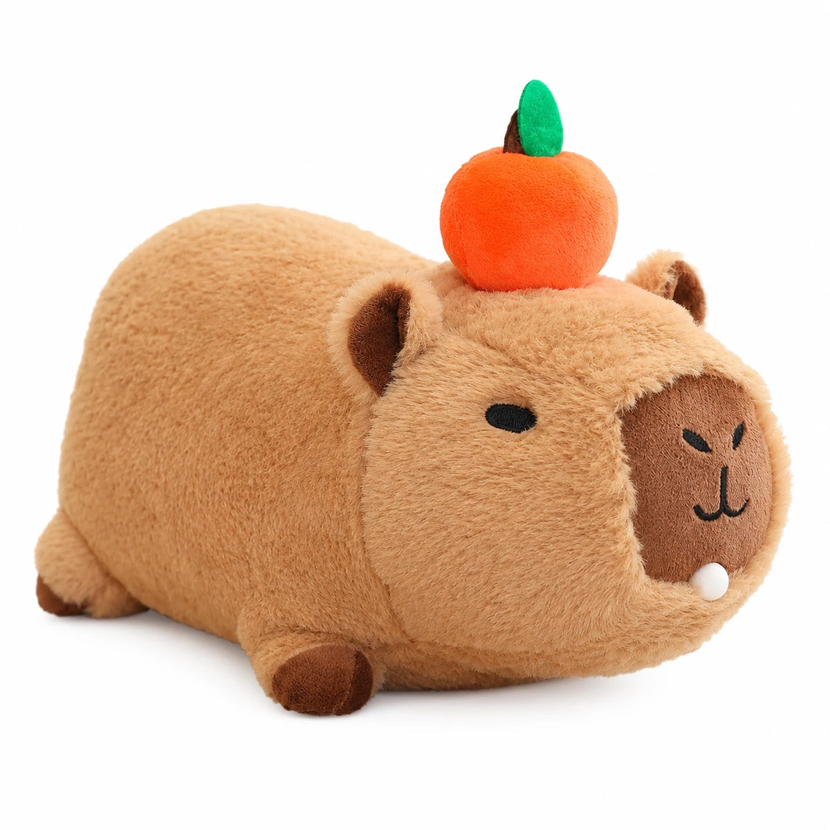 Capybara Plush with Orange and Bubble Blowing Feature - Lay with Bubble / 8in / 20cm … (3 tailles)