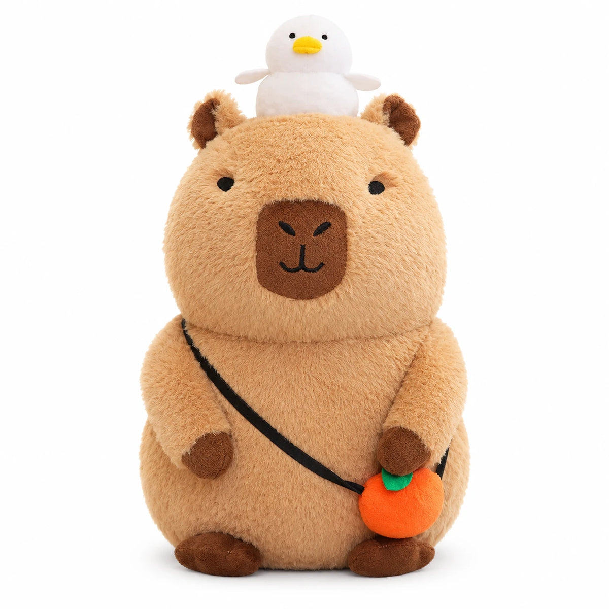Capybara Plush with Orange and Bubble Blowing Feature - Sit / 8in / 20cm … (3 tailles)