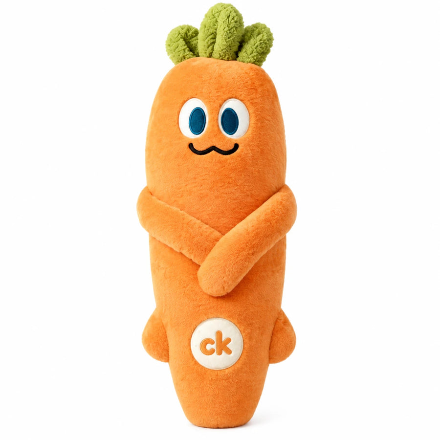 Carrot Plush Toy with Patting Motion and Soft Fabric - Non-Patting / 35in / 90cm … (2 tailles)