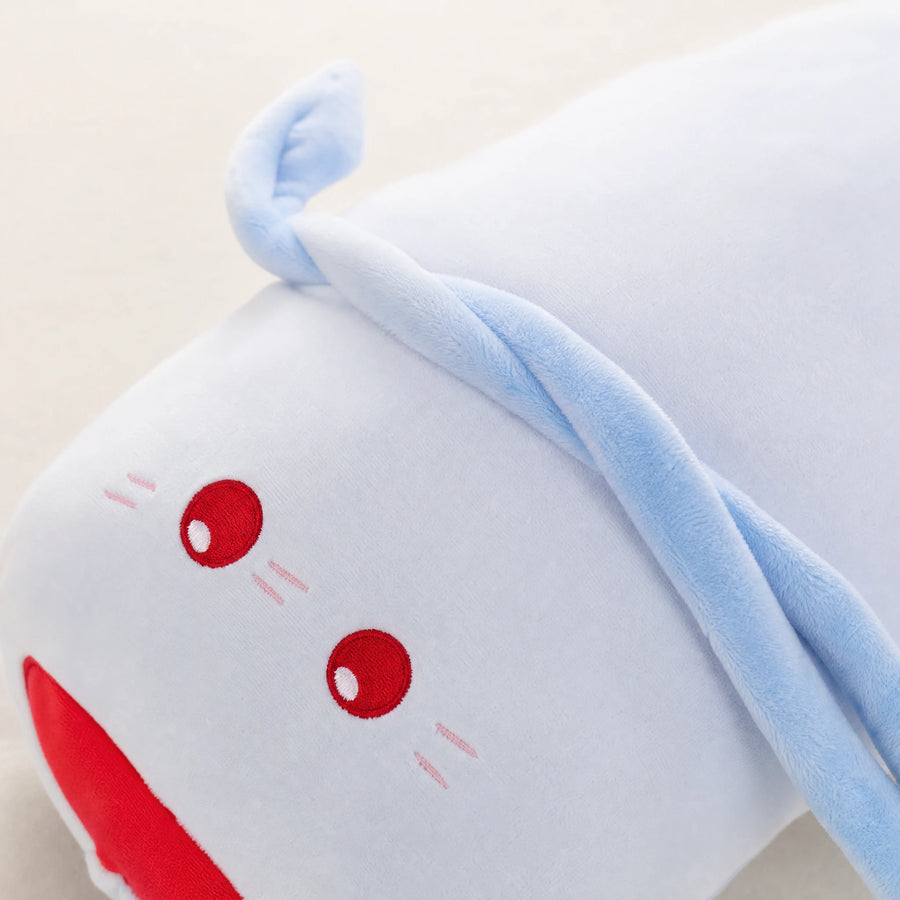 Cat Body Pillow Plush in Loaf Shape with Soft Fabric - Détail matière