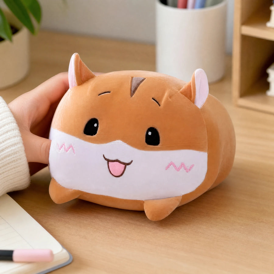 Cat Pillow Plush with Chubby Round Design - Utilisation du produit