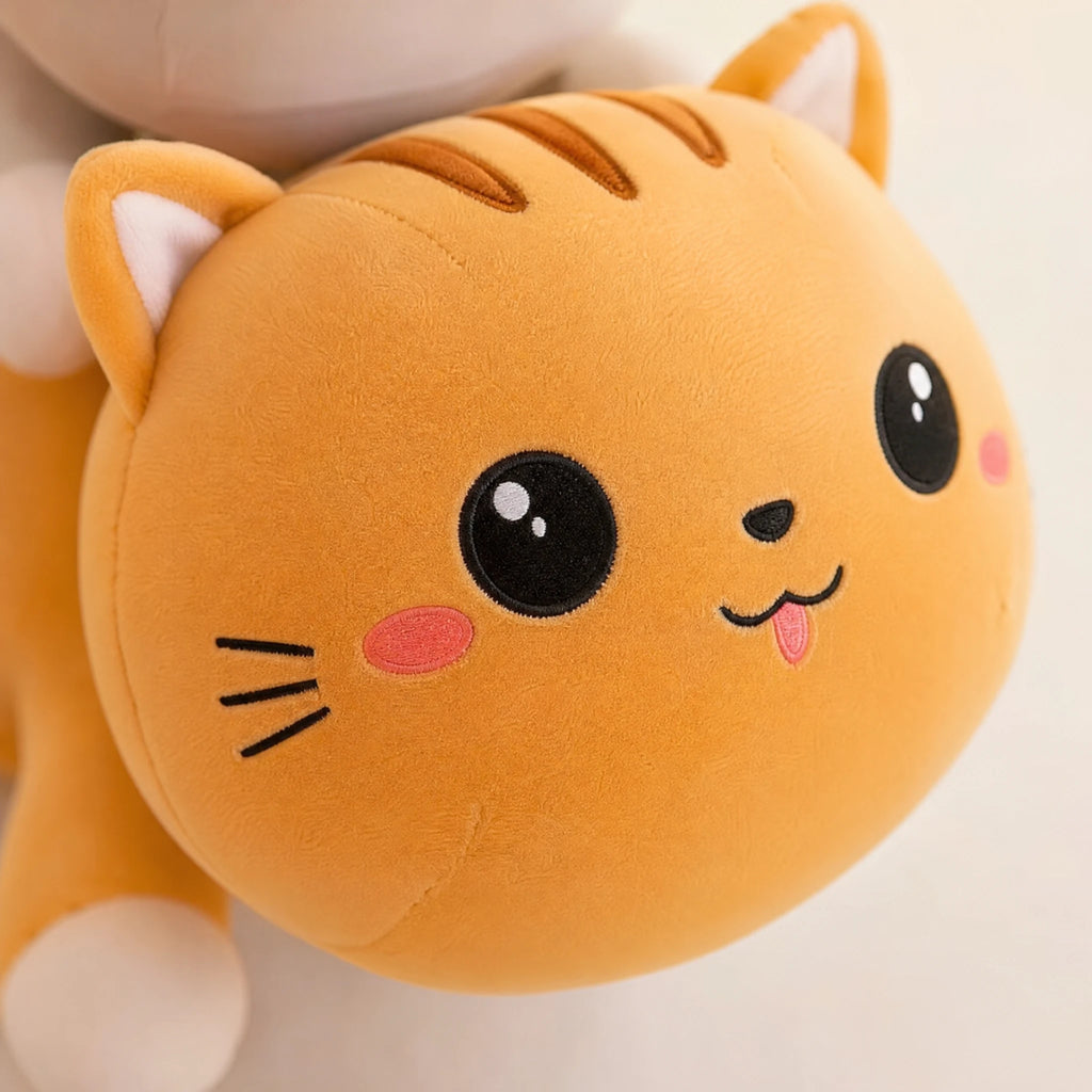 Cat Pillow Plush with Soft Cotton Body and Cute Design - Détail matière