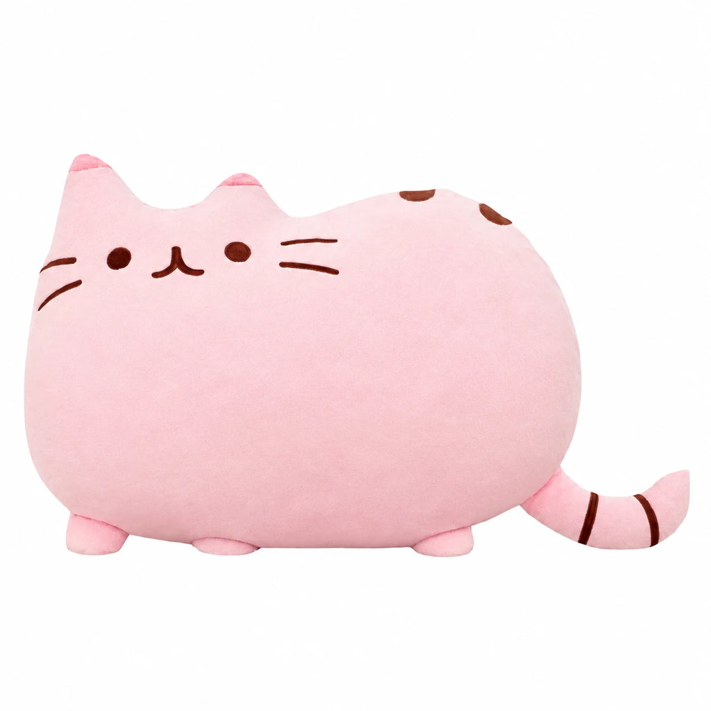 Cat Plush Pillow with Adorable Face Design - 10in / 25cm · 15.5in / 40cm · 19.5in / 50cm