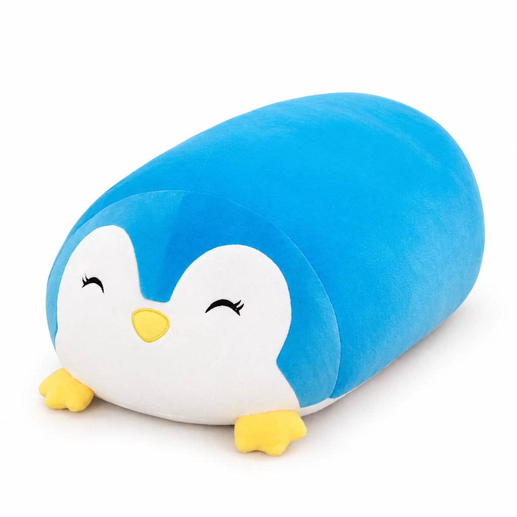 Cat Plush Pillow with Soft Rounded Shape - Belle / Penguin / 10in / 25cm … (3 tailles)