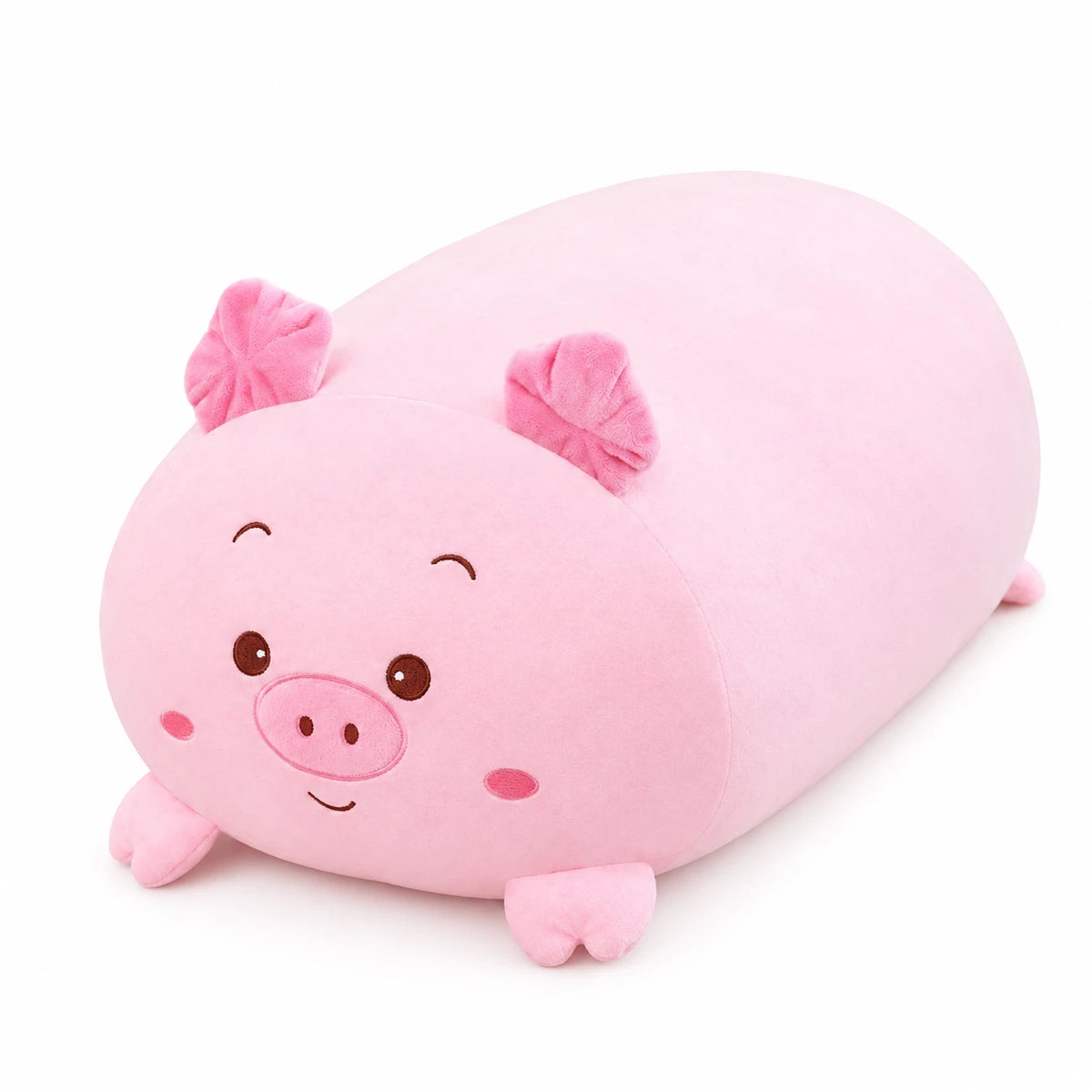 Cat Plush Pillow with Soft Rounded Shape - Brutus / Pig / 10in / 25cm … (3 tailles)