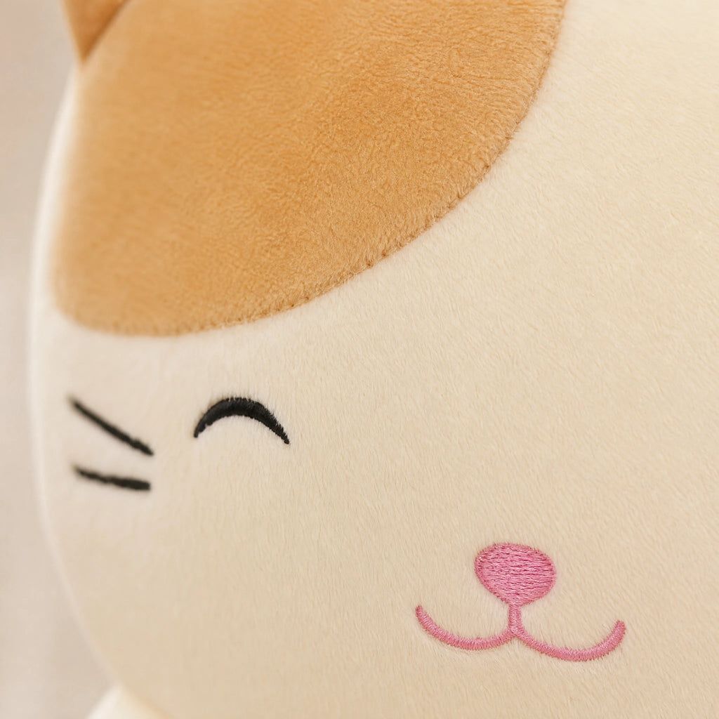 Cat Plush Pillow with Soft Rounded Shape - Détail matière