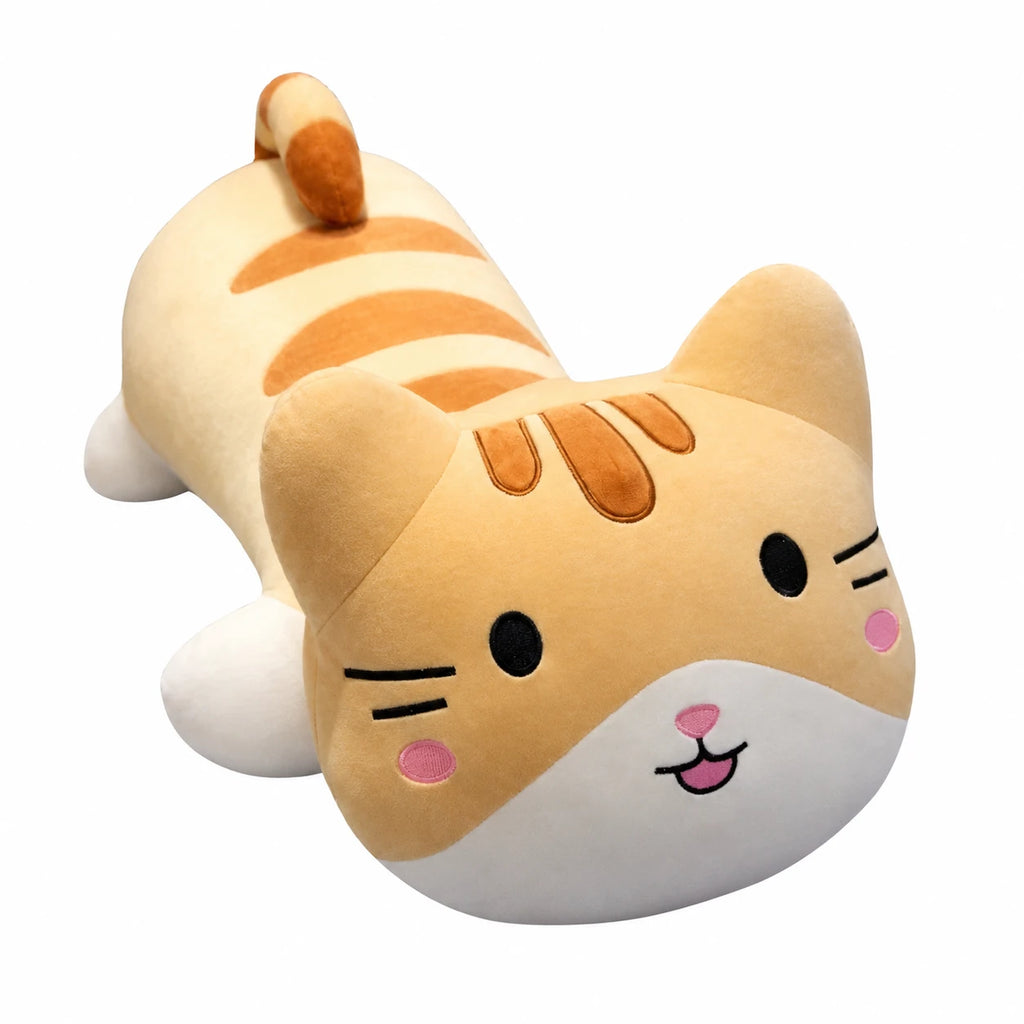 Cat Stuffed Animal Pillow, Lying Tabby Design - 15.5in / 40cm … (4 tailles)
