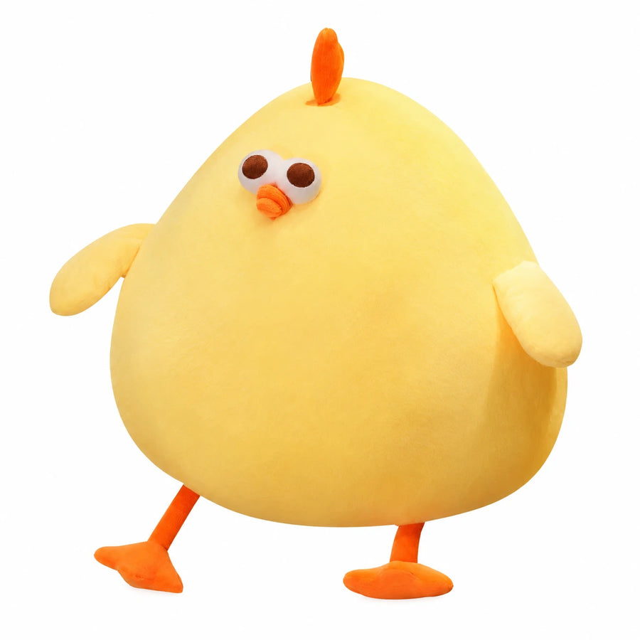 Chick Plush Pillow with Soft Cotton Fill - 10in / 25cm · 19.5in / 50cm · 15.5in / 40cm