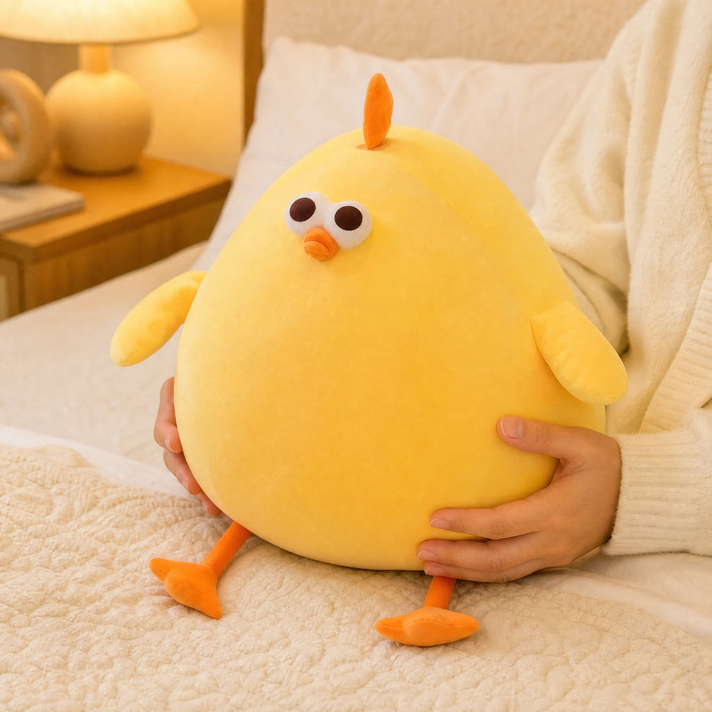 Chick Plush Pillow with Soft Cotton Fill - Utilisation du produit