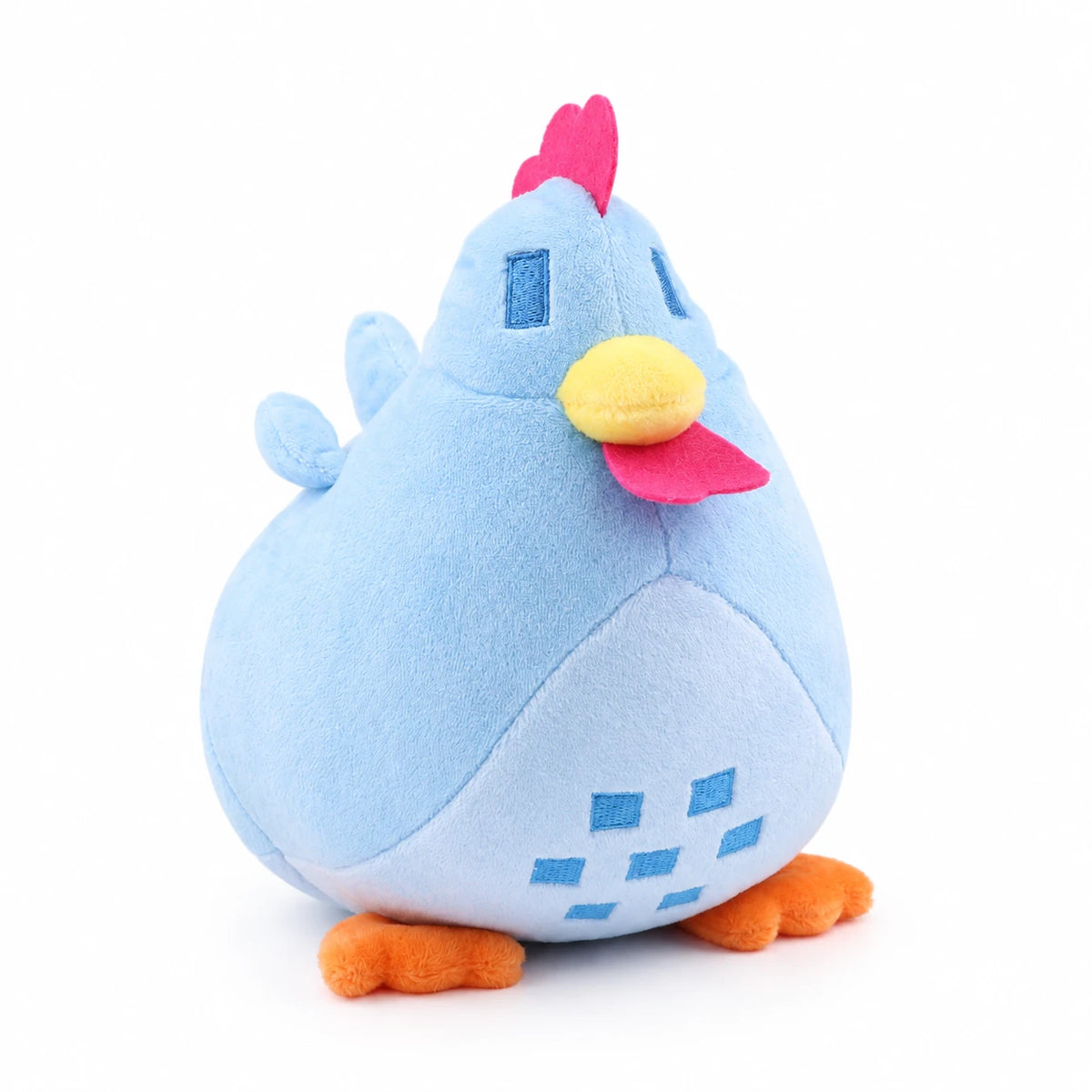 Chicken Plush Toy with Round Chubby Design - Blue