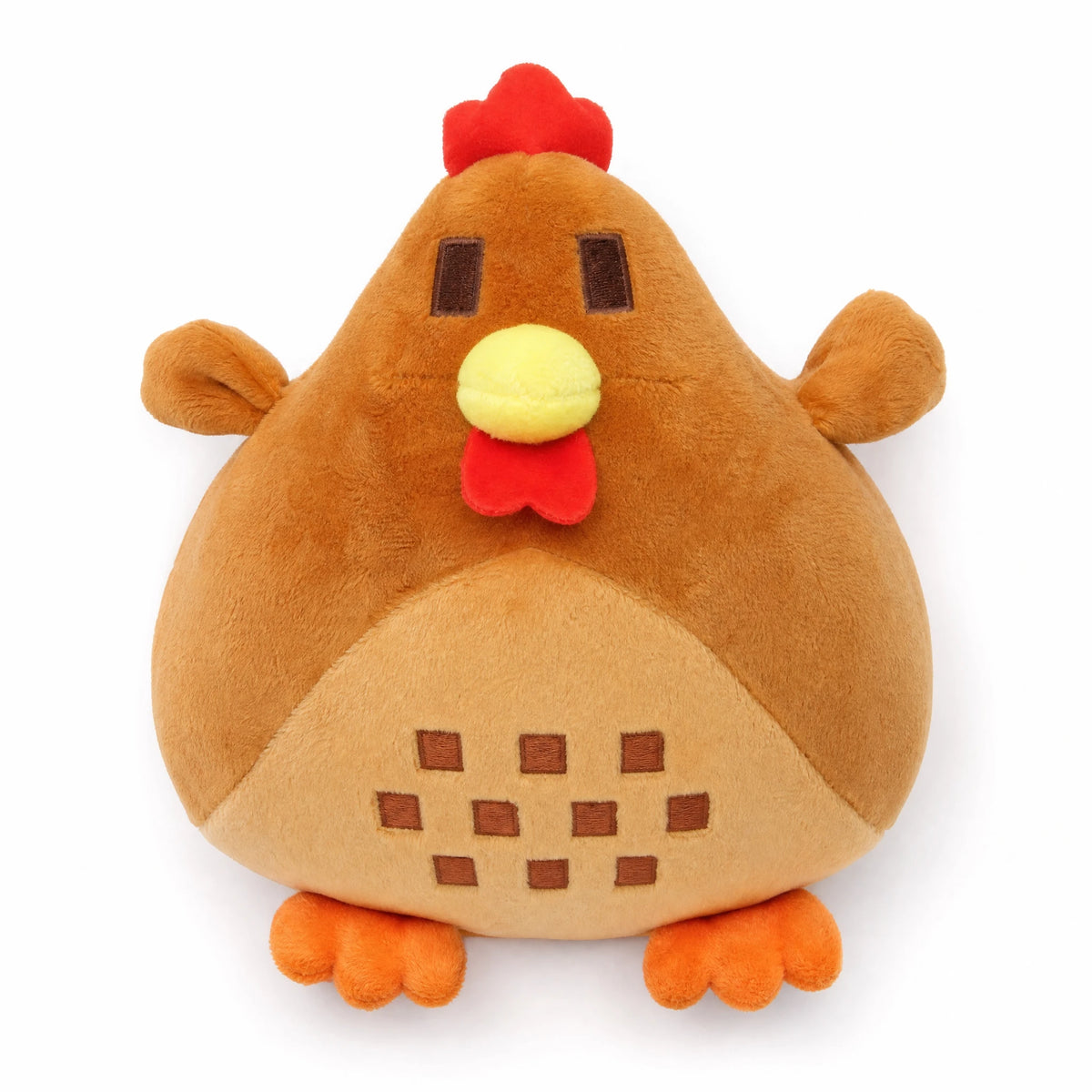 Chicken Plush Toy with Round Chubby Design - Fond blanc