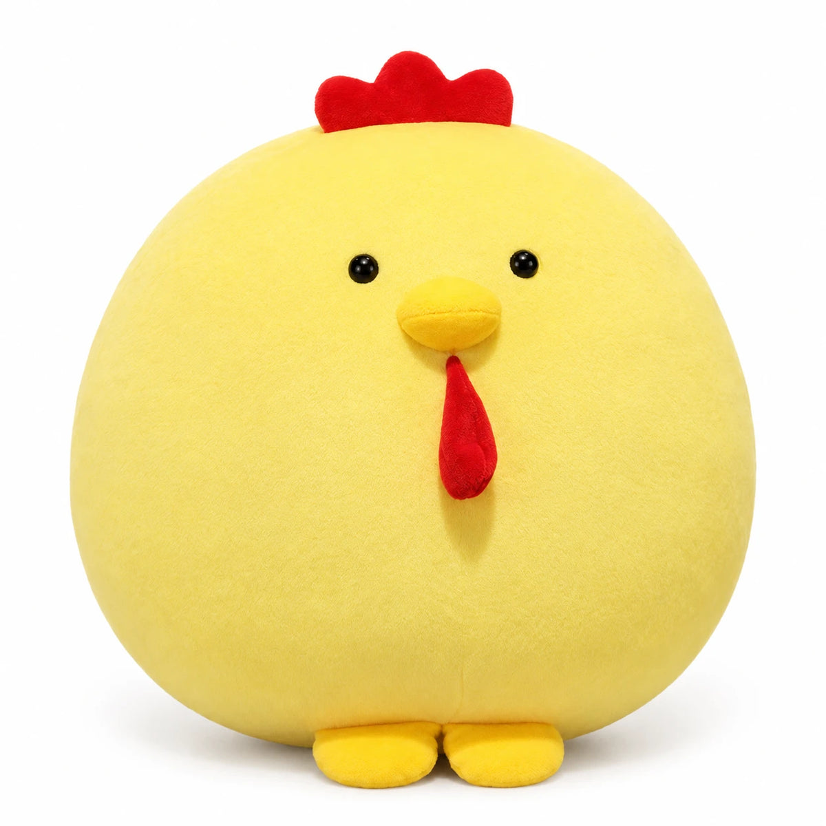 Chicken Plush with Red Comb and Soft Body - Yellow / 10in / 25cm (Round) … (6 tailles)