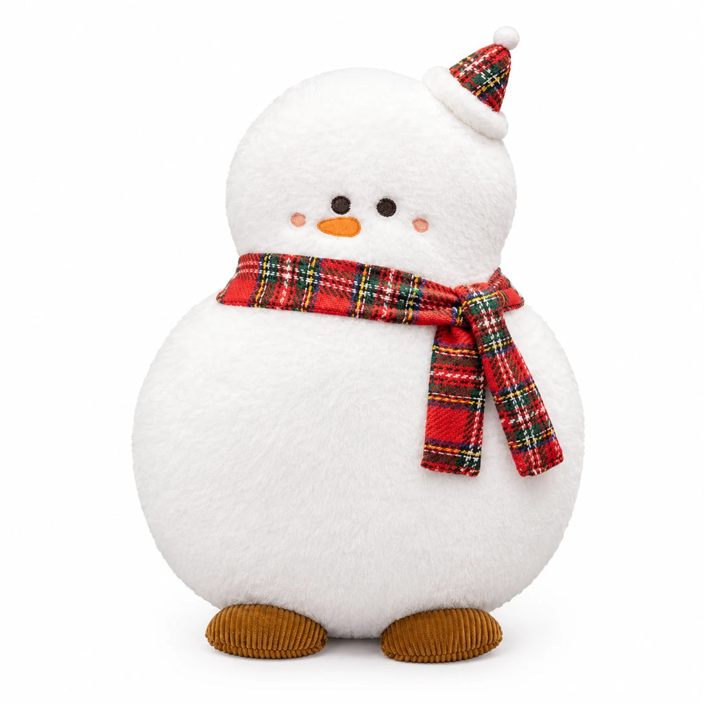 Christmas Plush Toy Set with Santa, Snowman, Reindeer & Tree - Snowman