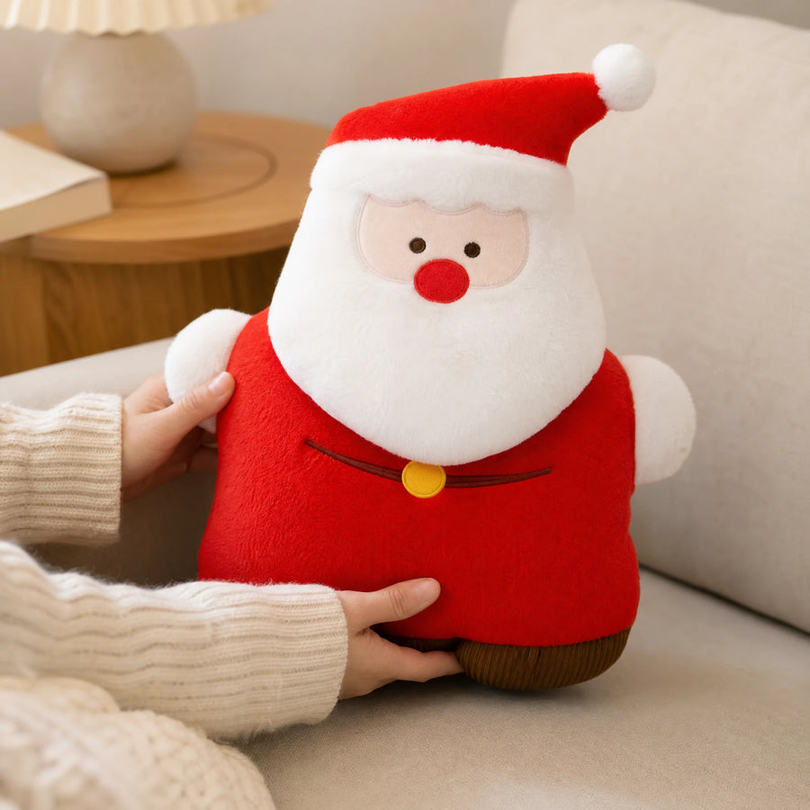 Christmas Plush Toy Set with Santa, Snowman, Reindeer & Tree - Utilisation du produit