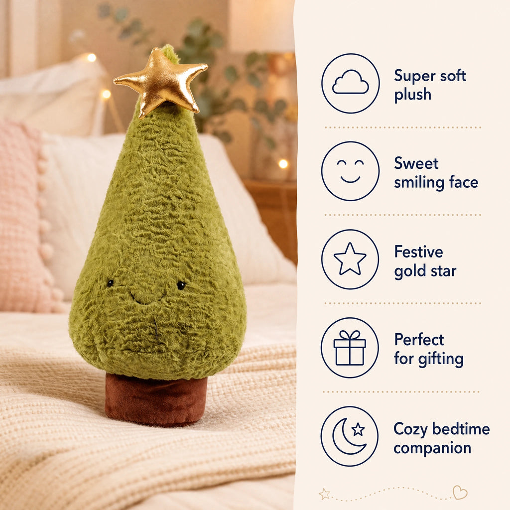 Christmas Tree Plush with Reindeer and Star Topper - Bénéfices produit