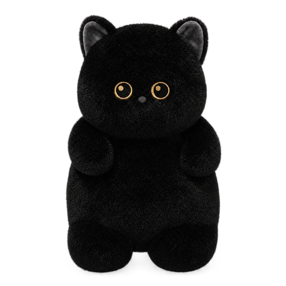 Chubby Animal Plush in Beaver, Dino, Cat, Fox, and Dog Designs - Cat