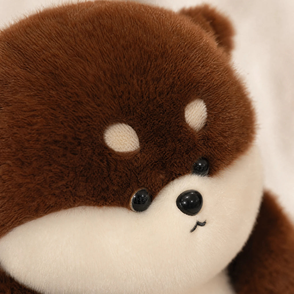 Chubby Animal Plush in Beaver, Dino, Cat, Fox, and Dog Designs - Détail matière