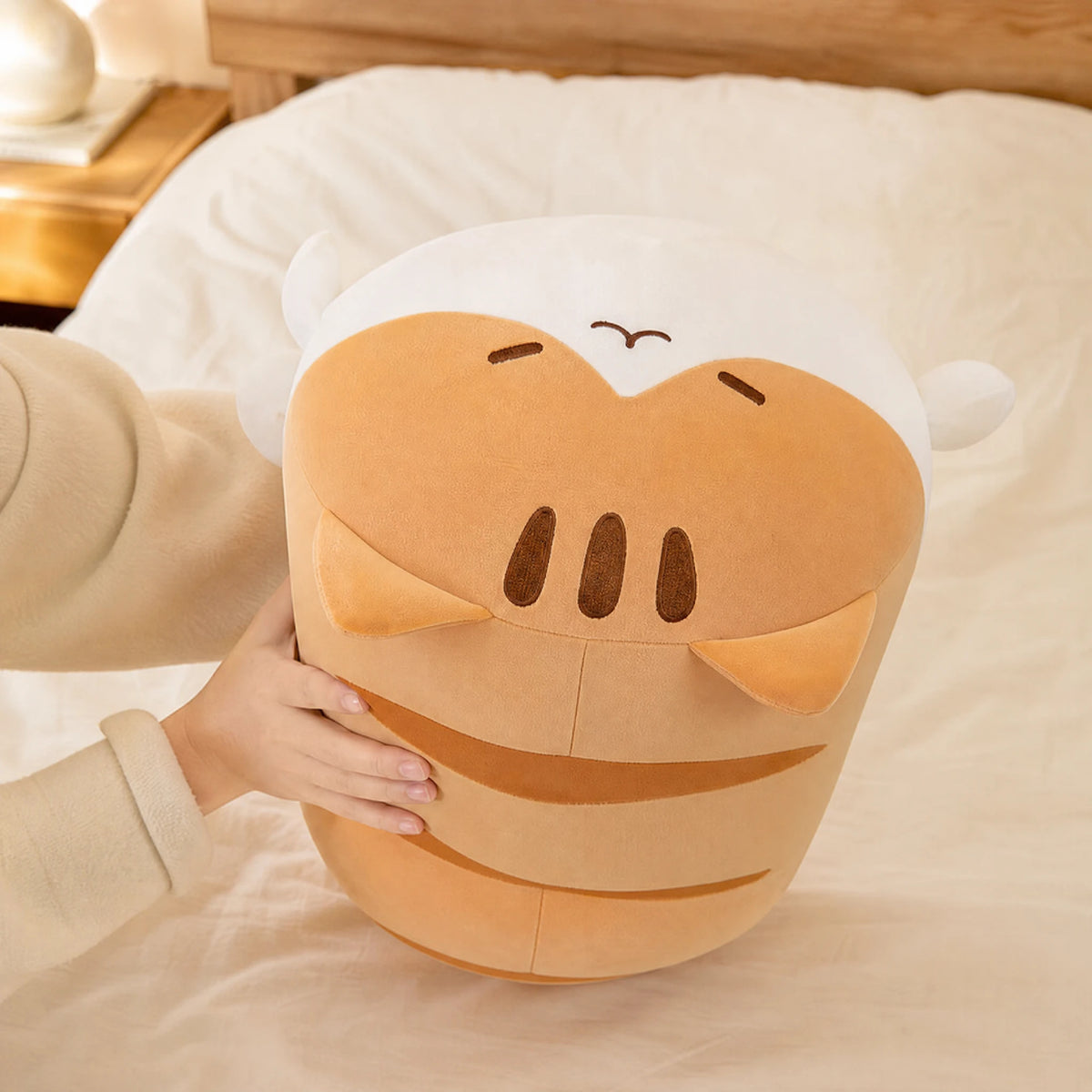 Chubby Cat Plush in Mochi Style with Soft Cotton Fill - Utilisation du produit