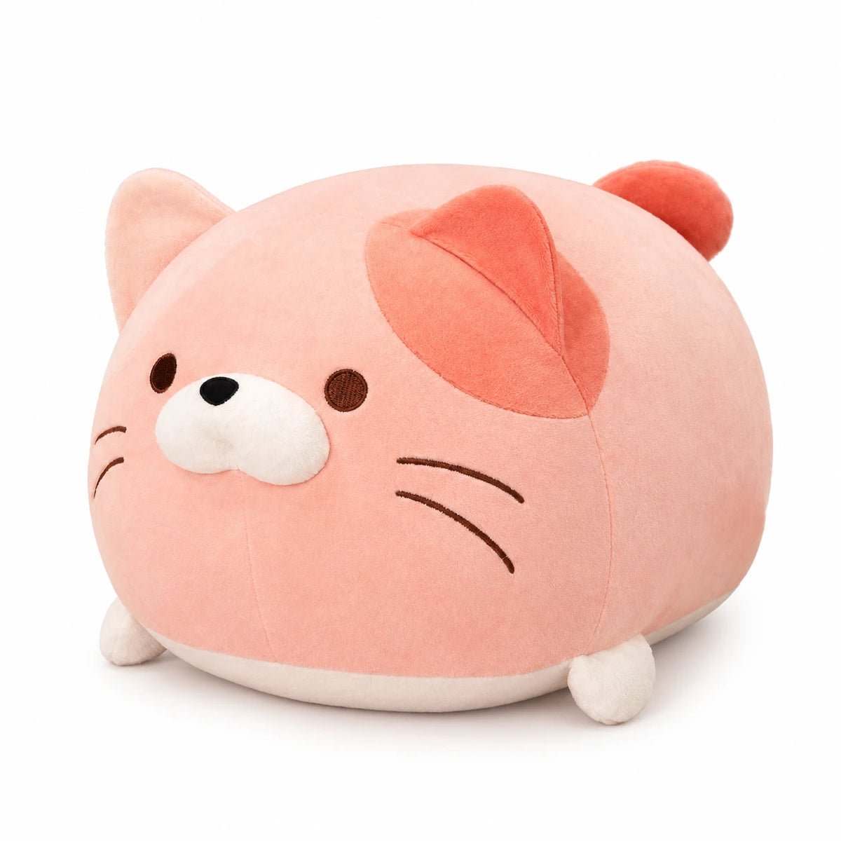 Chubby Cat Plush with Round Shape and Sweet Expression - 12in / 30cm / Pink … (3 tailles)