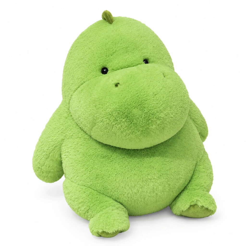 Chubby Plush Toy with Round Belly and Soft Filling - Dinosaur / 9in / 23cm … (3 tailles)