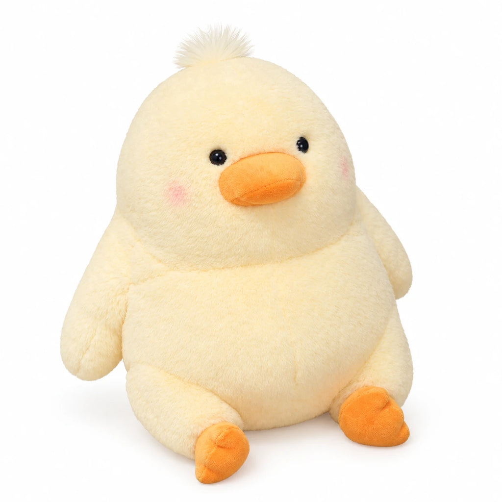 Chubby Plush Toy with Round Belly and Soft Filling - Duck / 9in / 23cm … (3 tailles)
