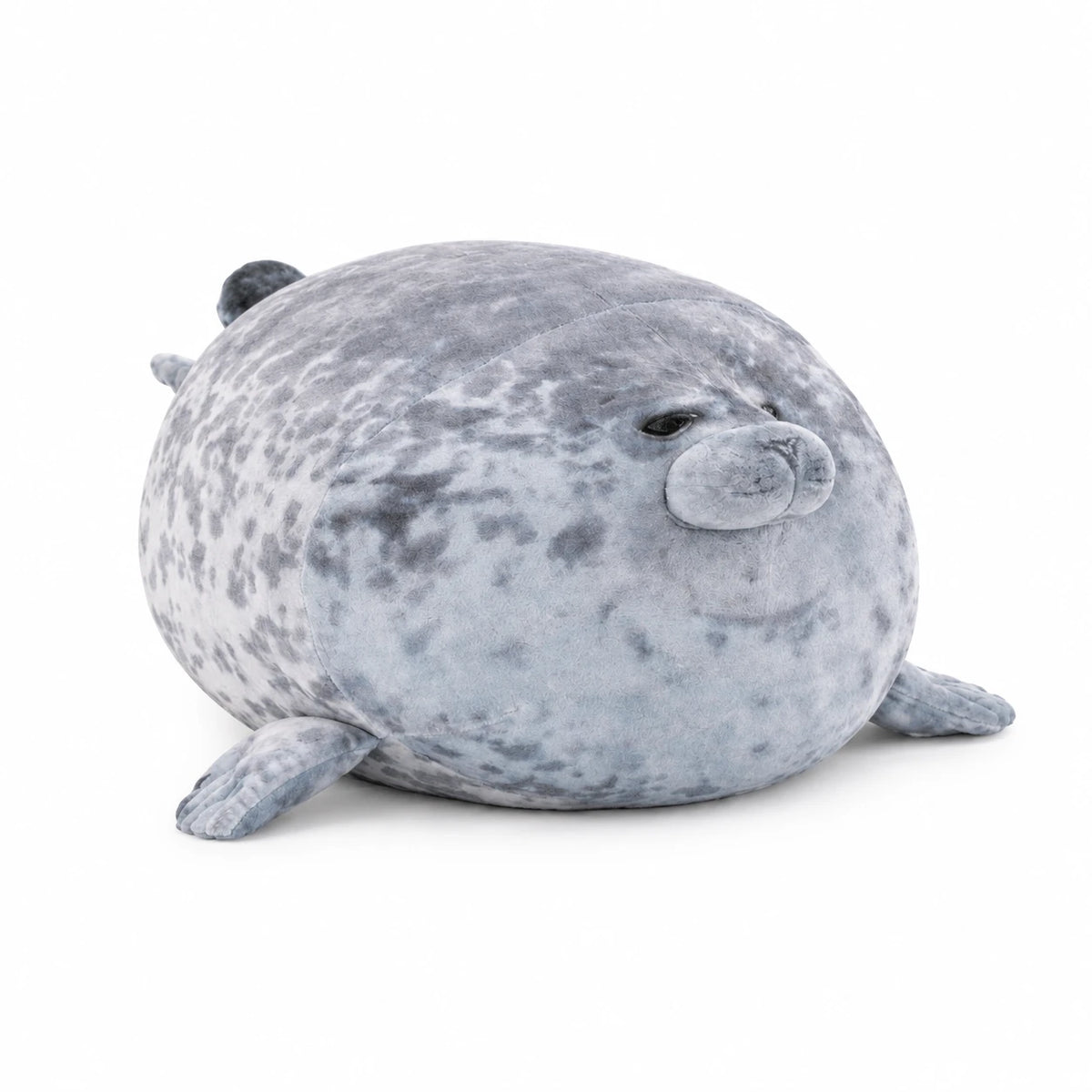 Chubby Seal Plush with Realistic Spotted Pattern - Gray / 11in / 30cm … (4 tailles)