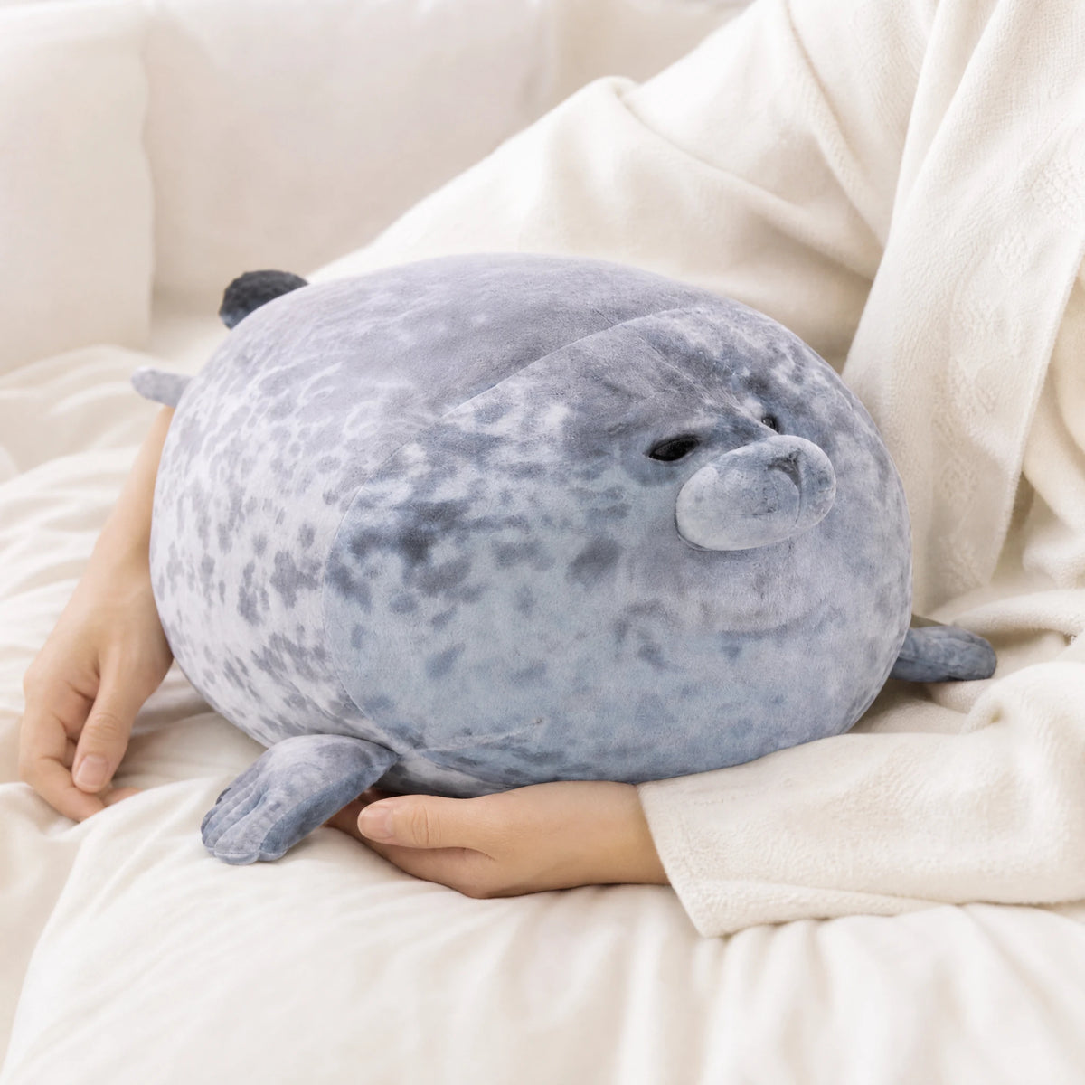 Chubby Seal Plush with Realistic Spotted Pattern - Utilisation du produit