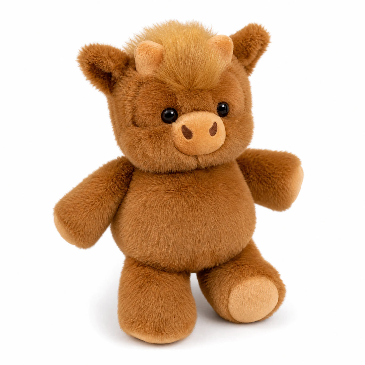 Clover the Highland Cow – Oversized Cuddle Plush - Fond blanc, autre angle