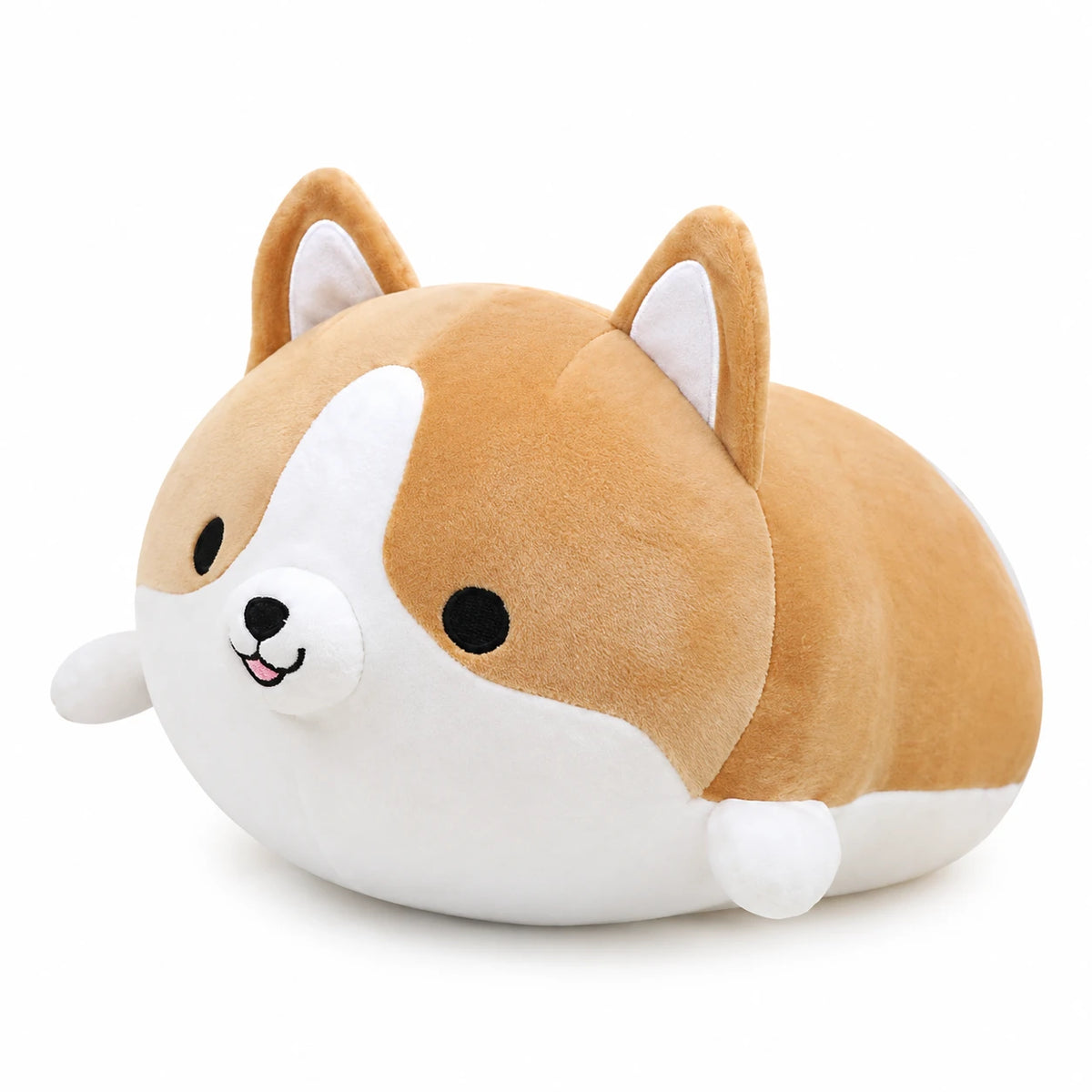 Corgi Plush with Soft Body and Embroidered Details - Brown / 11in / 30cm … (3 tailles)