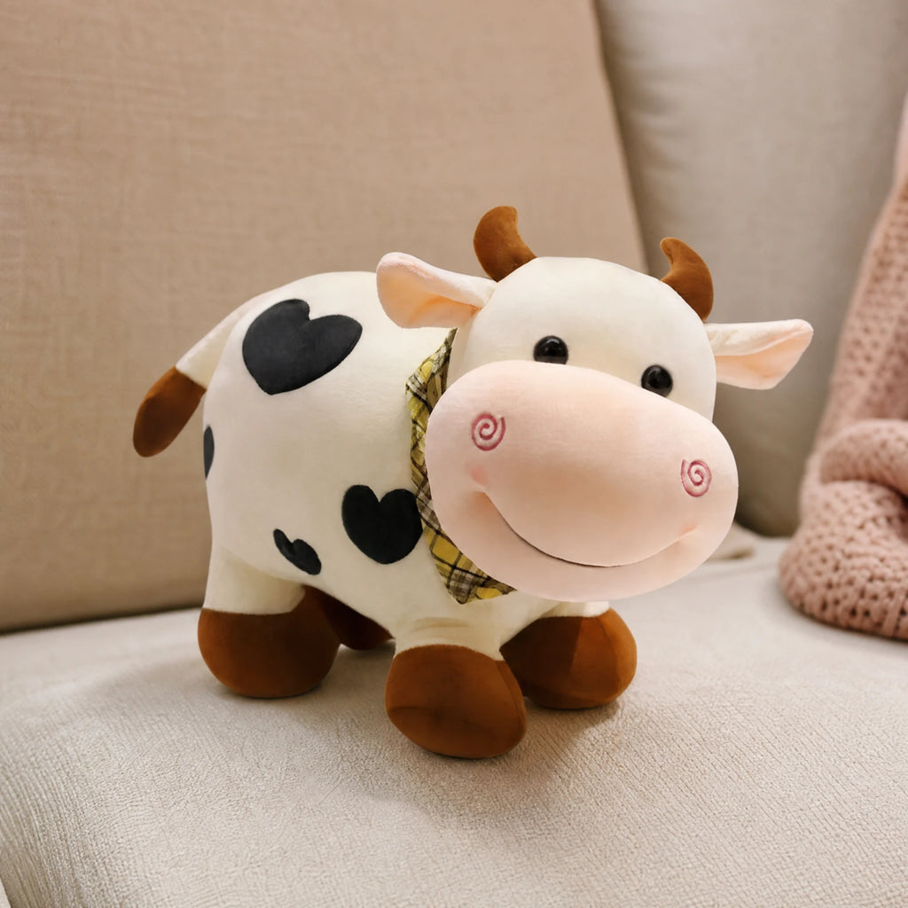 Cow Plush with Heart Pattern and Sweet Expression - Utilisation du produit