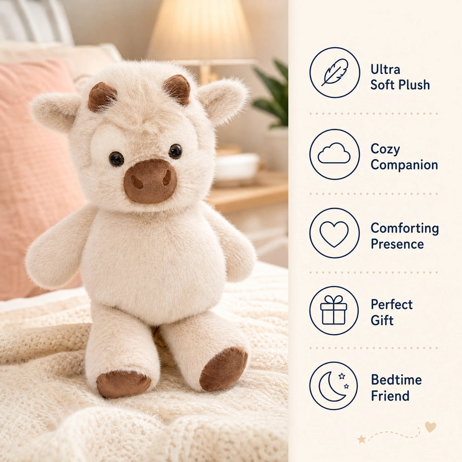 Cow Plush with Soft Huggable Body and Sweet Expression - Bénéfices produit