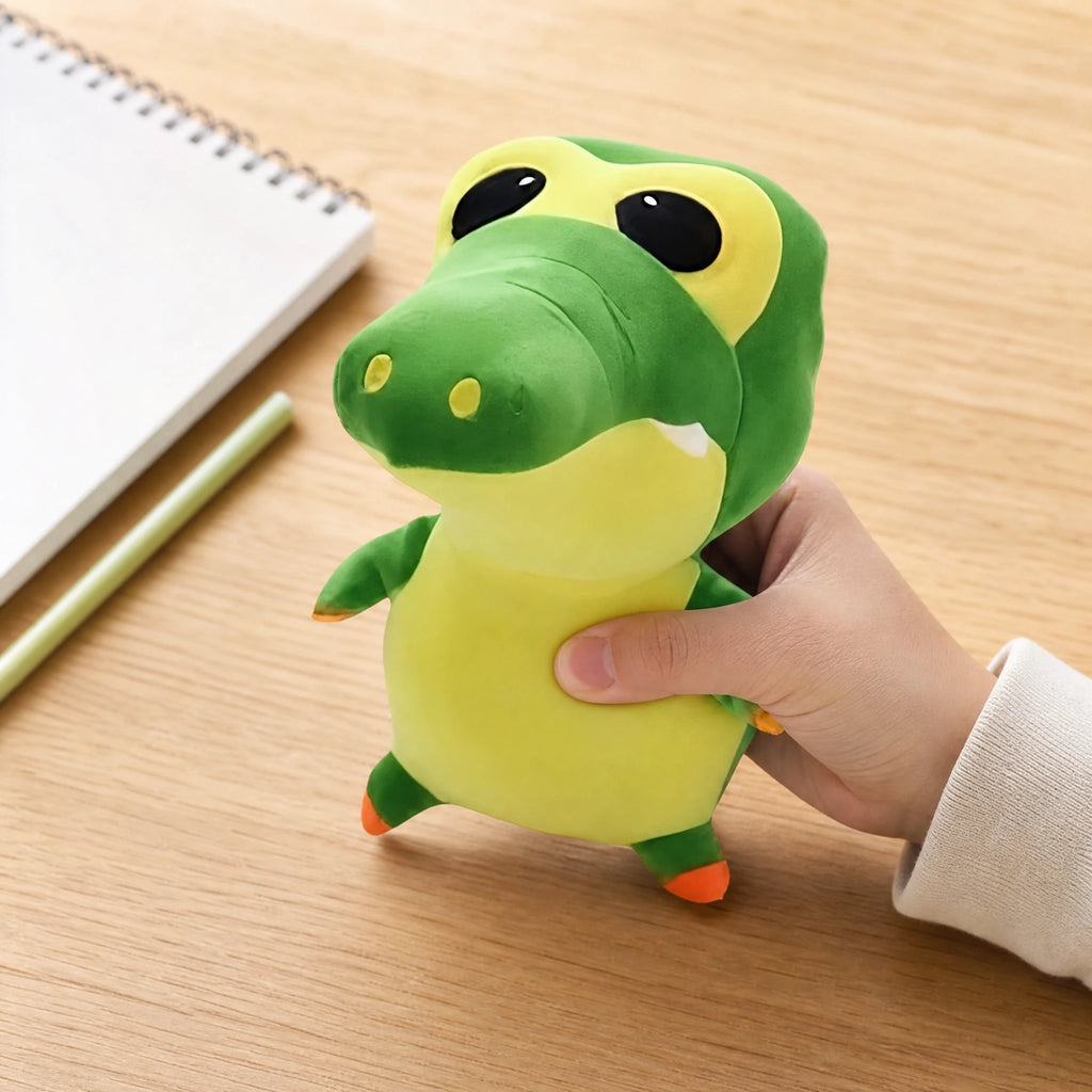 Crocodile Plush with Big Eyes and Yellow Belly - Utilisation du produit