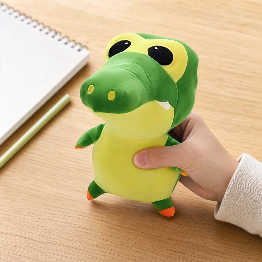 Crocodile Plush with Big Eyes and Yellow Belly - Utilisation du produit