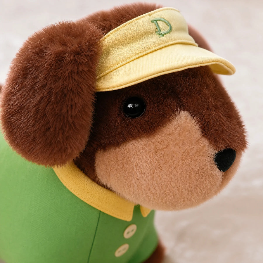 Dachshund Plush in Outfit – Dressed Sausage Dog - Détail matière