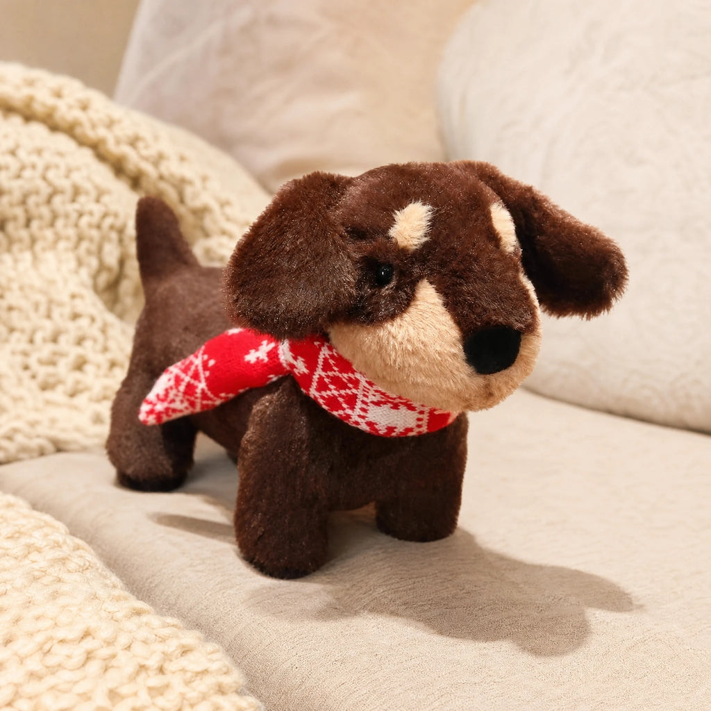 Dachshund Plush Toy with Red Bandana Scarf - Utilisation du produit