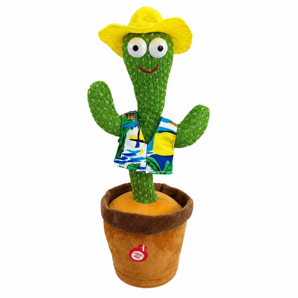 Dancing Cactus Plush Toy with Music and Movement - Cowboy