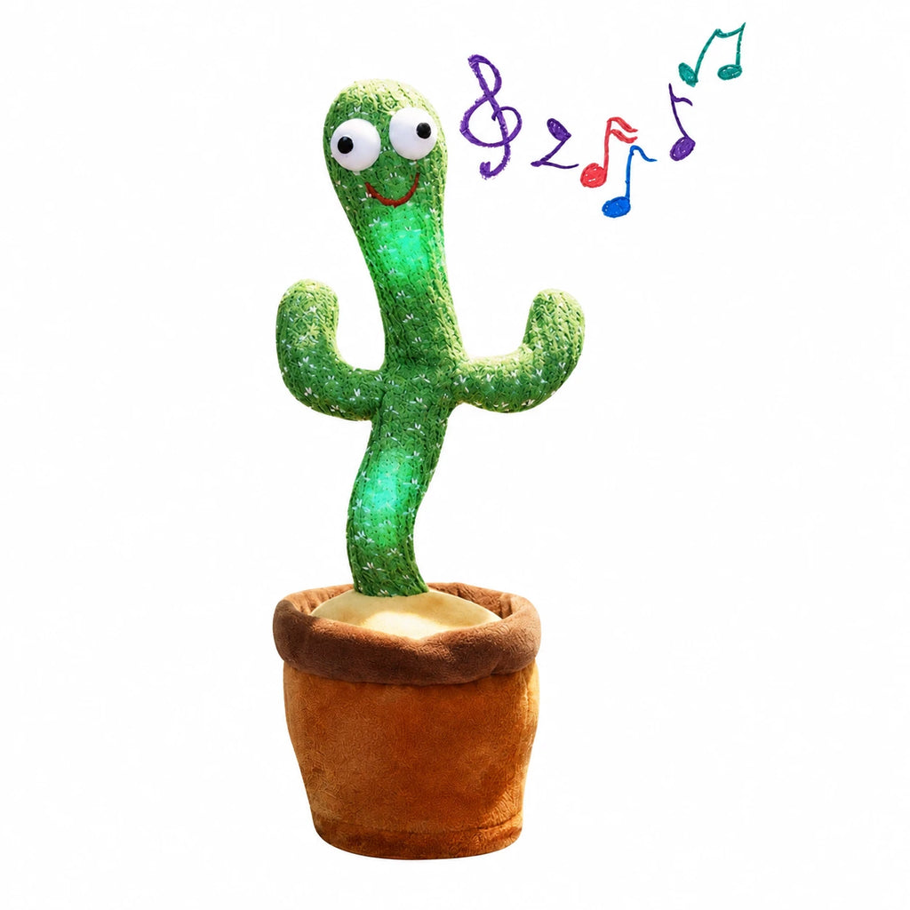 Dancing Cactus Plush Toy with Music and Movement - Green (No Costume)