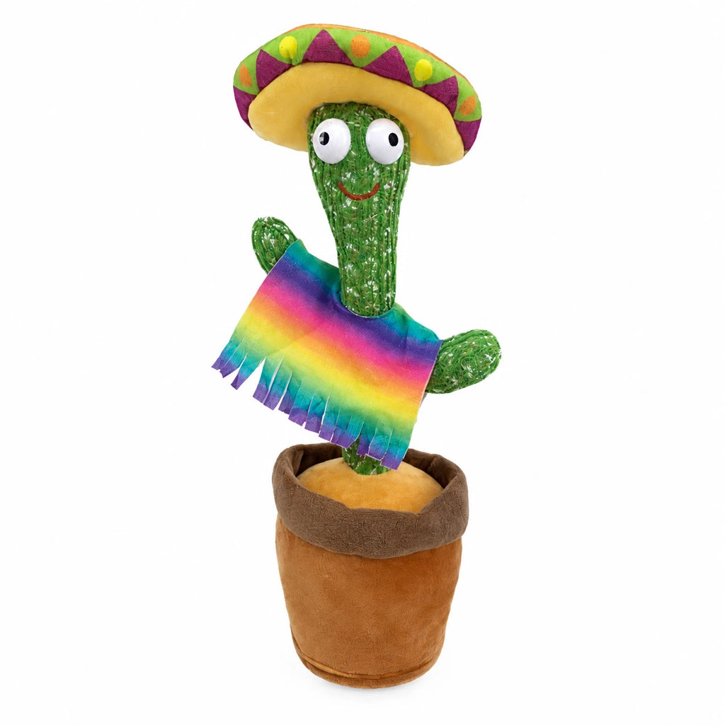 Dancing Cactus Plush Toy with Music and Movement - Poncho