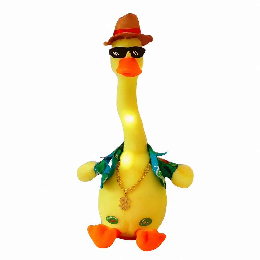 Dancing Duck Plush with Hat and Sunglasses - 3 English Sounds
