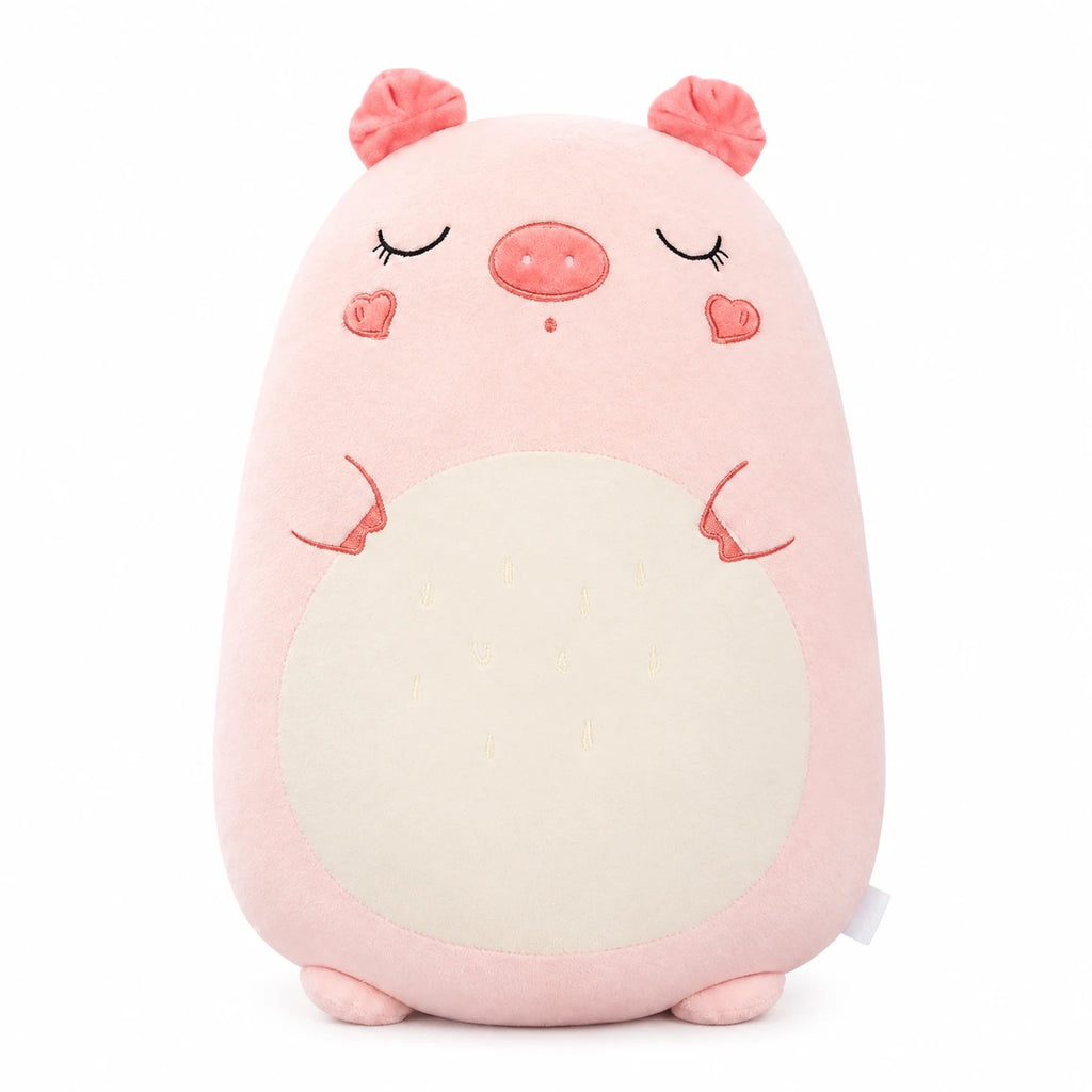 Dinosaur Plush Pillow – Soft Cuddly Buddy with Chubby Design - 45cm / 17in / Jeju the Pig … (3 tailles)