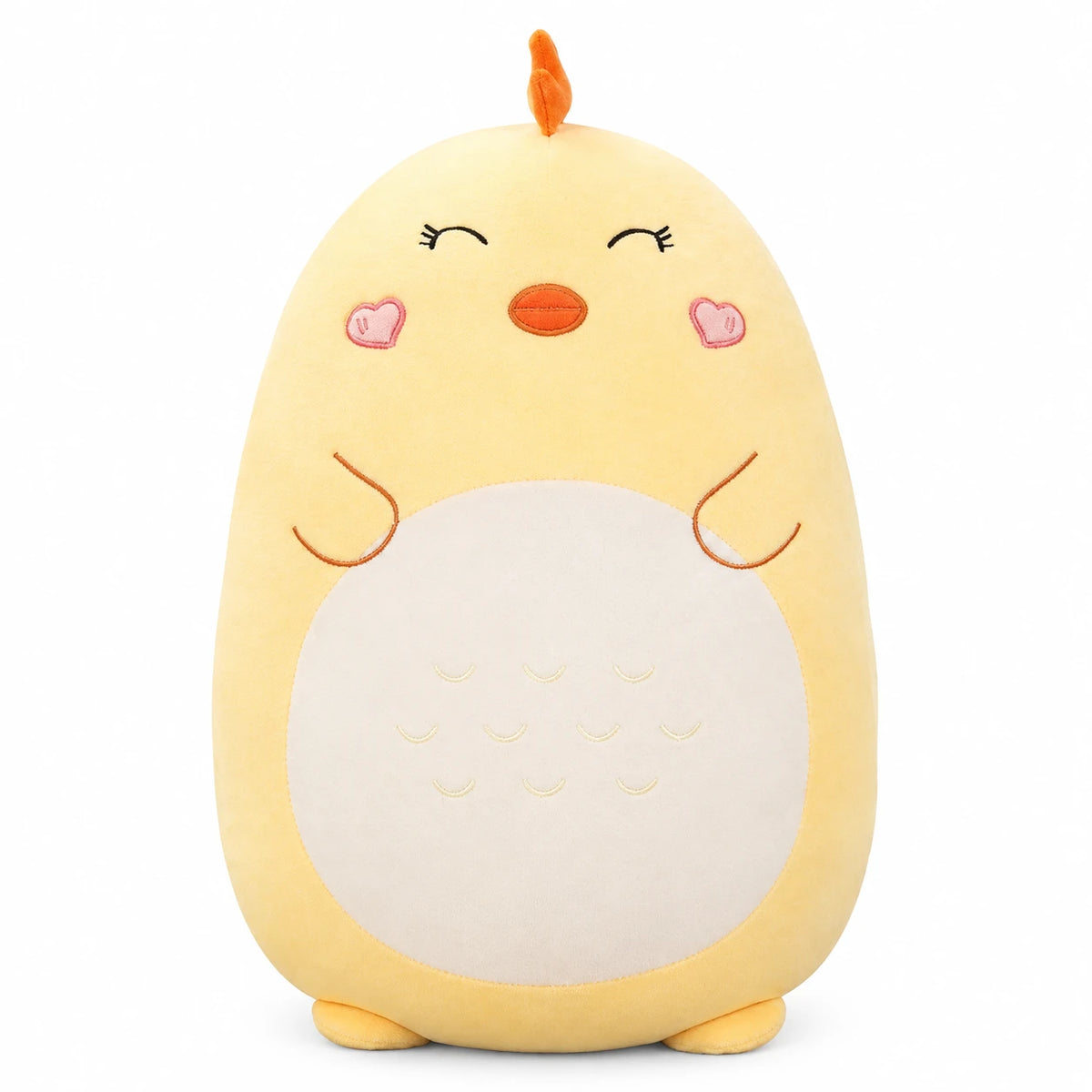 Dinosaur Plush Pillow – Soft Cuddly Buddy with Chubby Design - 45cm / 17in / Mochi the Chicken … (3 tailles)