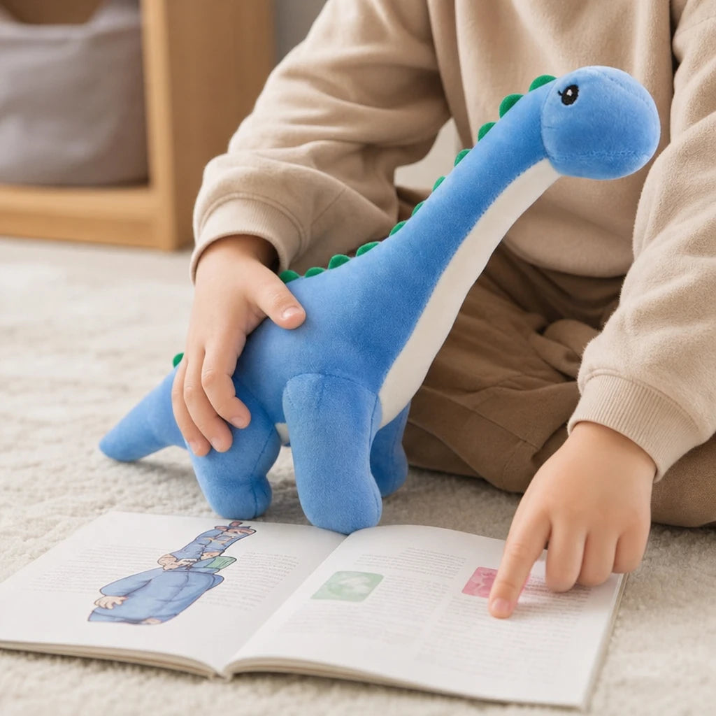 Dinosaur Plush Toy Long Neck Brachiosaurus Blue - Utilisation du produit
